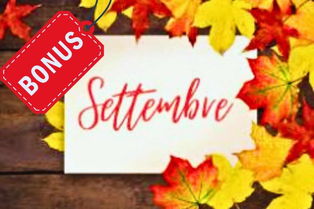 bonus di settembre