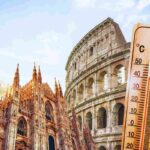 roma e milano e il caldo dell